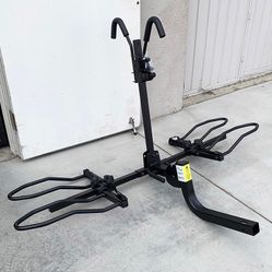 BRAND NEW $109 (KAC) 2-Bicycle Rack for Car, SUV, Hatchback Mount for 2” Anti-Wobble Hitch, Heavy Duty Bike Carrier