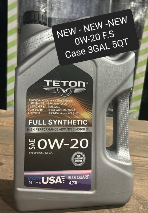Special Price Motor Oil 0w20 Full Synthetic Case 3GAL 5QT High Quality