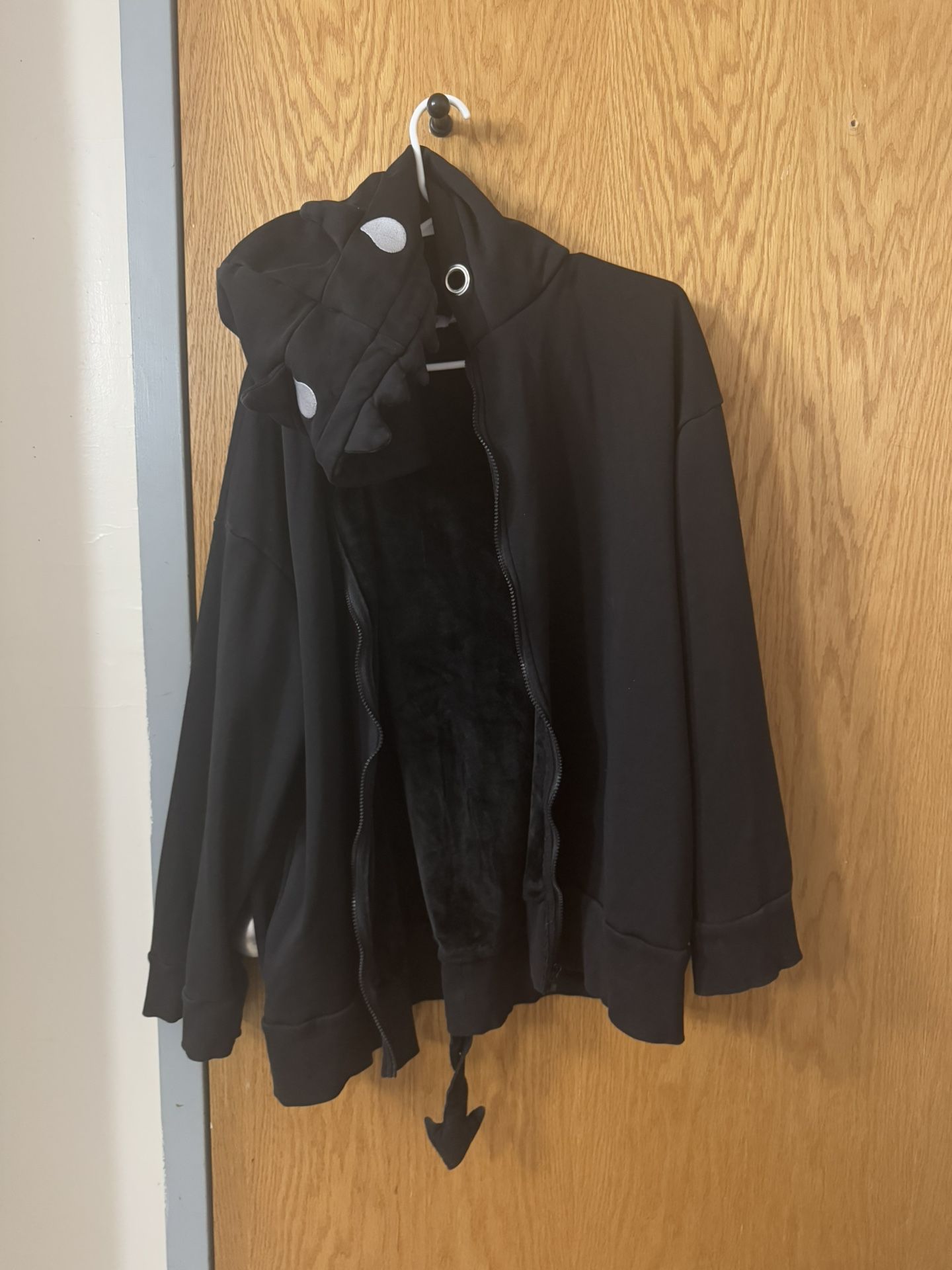 Black cute demon coat