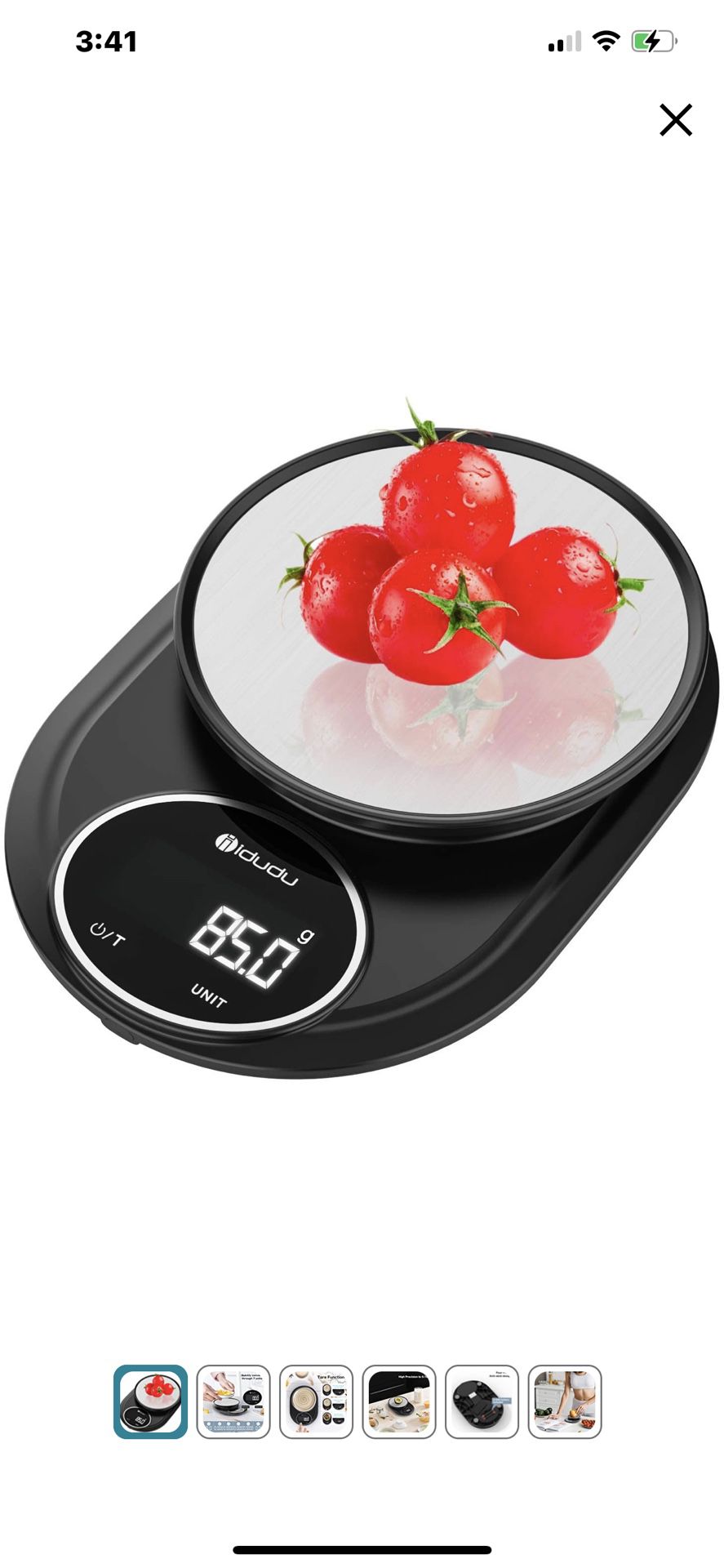 Food Scale, Digital Kitchen Scale Wight Grams and Oz-0.1g/0.001oz for Baking, Cooking and Coffee with LCD Display