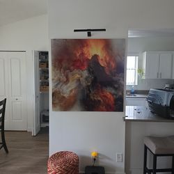 Glass Wall Art - Lava