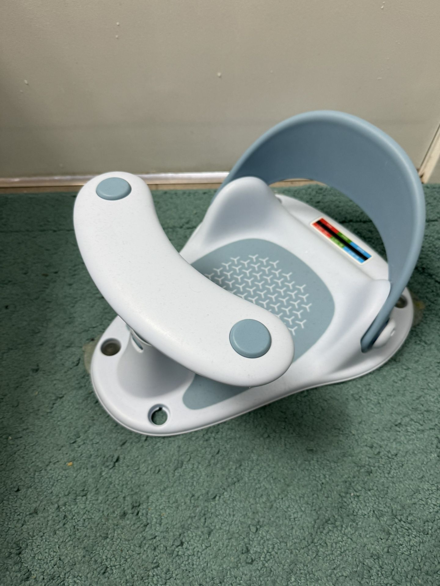 Baby Bath Seat with Water Thermometer for Infants Baby Bathing, Non-Slip Baby Bathtub Seat, Portable Foldable Baby Bath Tub Seat for Infant Toddler 6-
