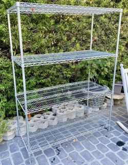 Industrial High Quality Stainless Steel Shelf Storage Rack 54” W x 74” H x 24” D