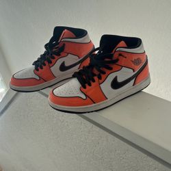 Orange Turf Jordan Mid