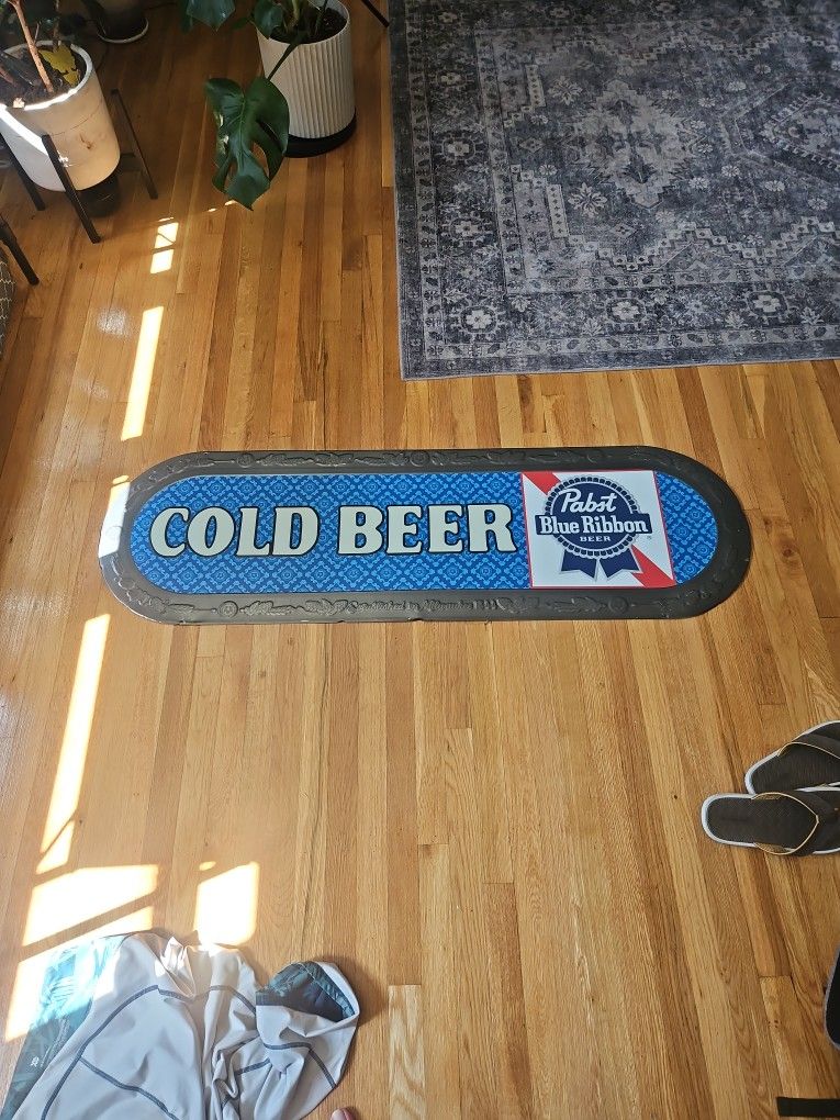 Pabst Blue Ribbon Metal Beer Sign