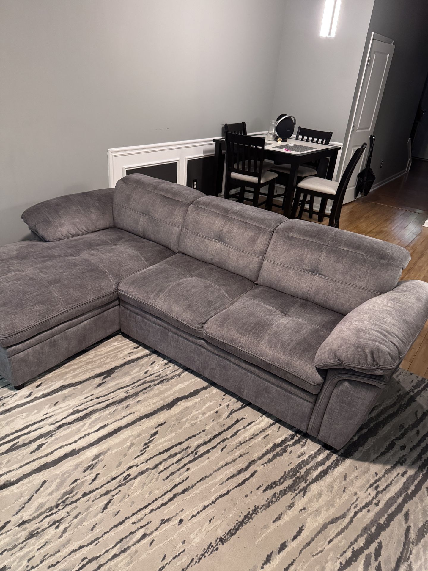 Plush Sleeper Sectional
