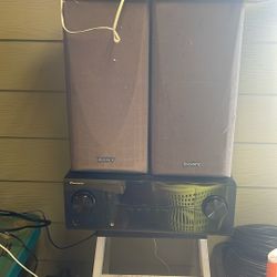 Pioneer VSX-1021 Receiver And Sony Speakers
