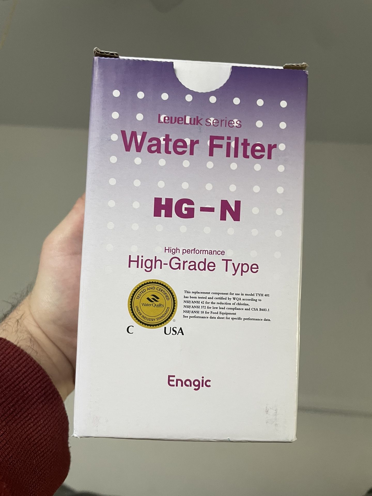 ORIGINAL AUTHENTIC ENAGIC HG-N WATER FILTER FOR SD501 SERIES (1 Pack)