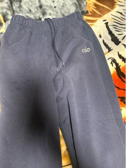 Alo blue quarter zip tracksuit