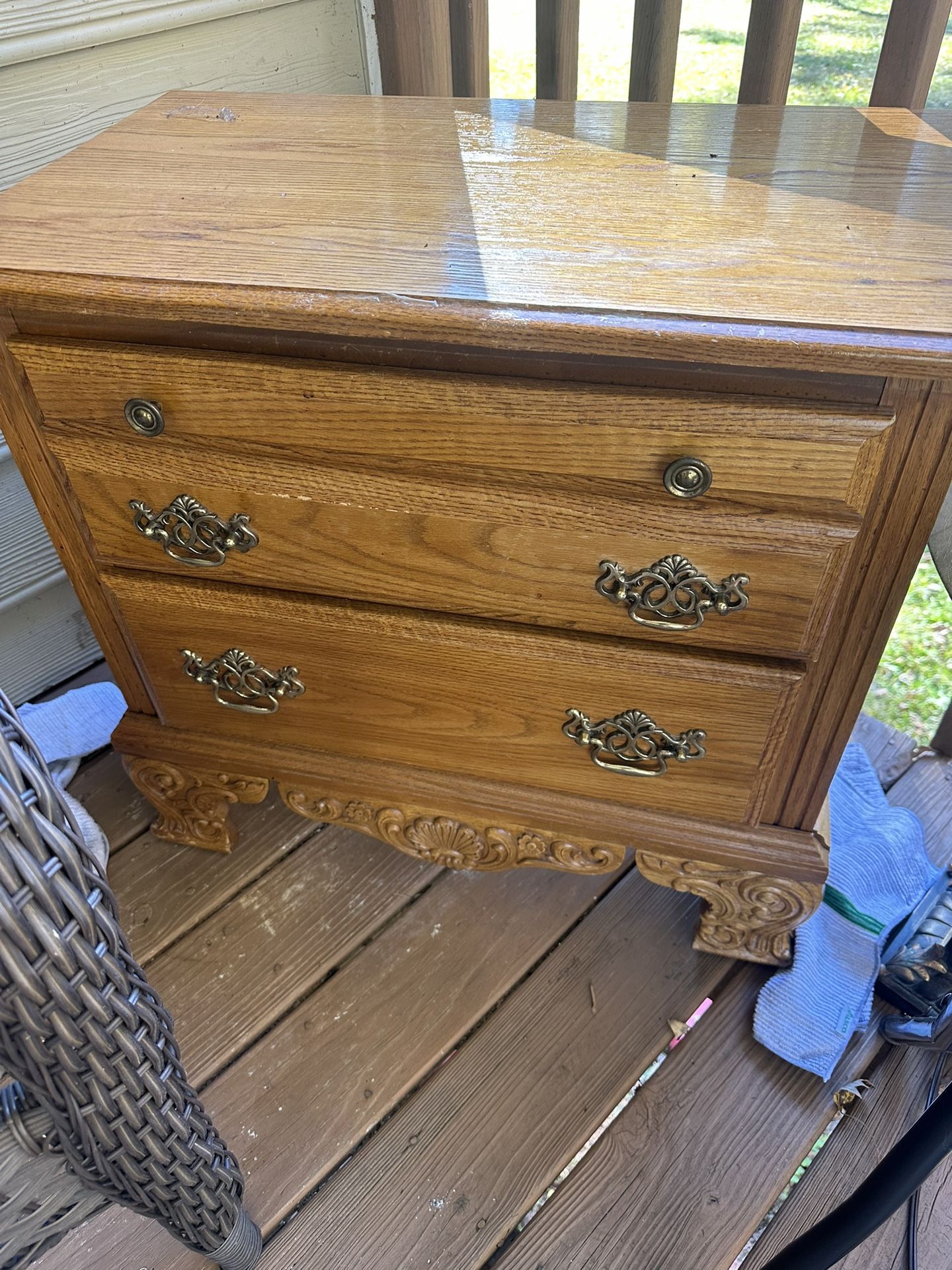 Wooden Two-drawer Dresser