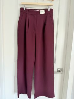 Abercrombie & Fitch Wide-Leg Tailored Pants
