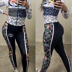 Black & White Floral Jogger