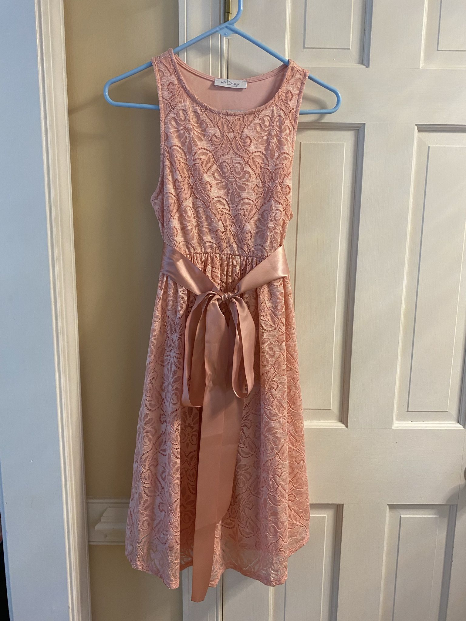 Pink 🌸 Lace Sleeveless Maternity Dress 👗 