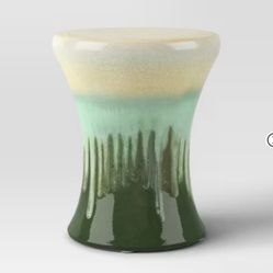 Glazed Ceramic Accent End/side Table Green - Threshold™