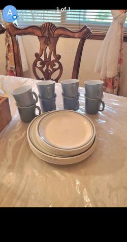 Dinnerware Set with Mugs and Plates