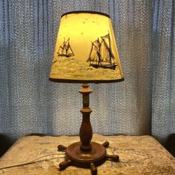 Antique Nautical Table Lamp (professionally Rewired) 