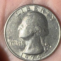 1974-D Filled Error Quarter 
