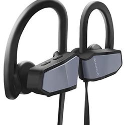 Bluetooth Headphones, Wireless Headphones IPX7 Waterproof Stereo Sweatproof Earbuds, Best in-Ear Earphones w/Mic for Workout, 7-9 Hours Battery Noise