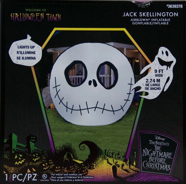 Disney Gemmy Jack Skellington Inflatable