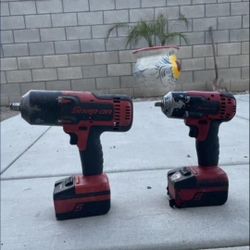 Snap On 1/2 And 3/8 Impact  