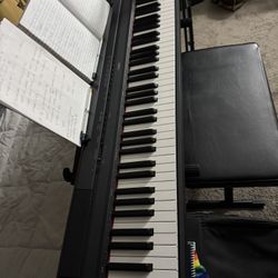 Yamaha P-115 Keyboard -  Sustain Pedal - 2  Tier Stand - Bench
