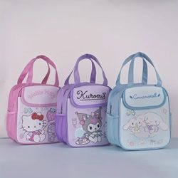 Hello Kitty, Kuromi, Or Cinnamonroll Lunch Bag Each $15