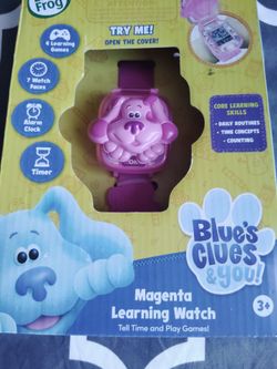Leap frog magenta learning watch blue's clues