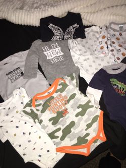 Bundle of baby boy clothes NB-3-6months
