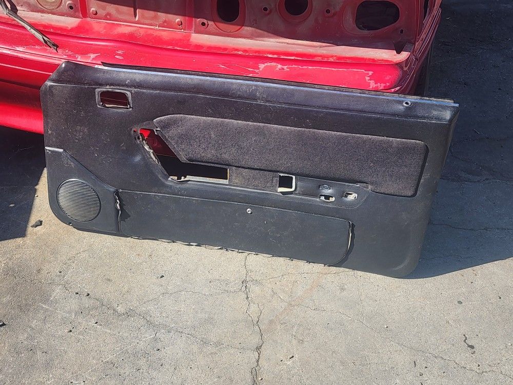 Mustang Pass Side Black Door Panel 87 To 93