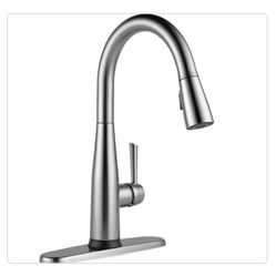 Delta Essa Touch2O Technology Pull-Down Kitchen Faucet in Arctic Stainless