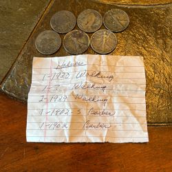 6 SILVER HALF DOLLARS *WAY BELOW MELT!!!  WALKING LIBERTY & BARBER! 90% SILVER! Low Grade 90% SILVER! -12/13/25 HURRY! 