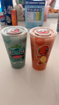 Krispy Kreme Pokémon plastic cups