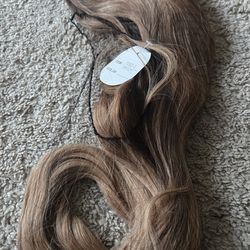 24 Inches Long Curly Synthetic Wig with Bangs, Wavy Hair Wigs for Women Heat Resistant Synthetic Wig Natural Looking for Black Women Hair Replacement