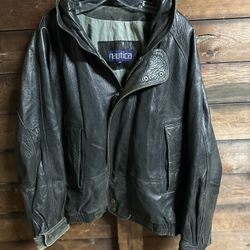Vintage Nautica Leather Jacket