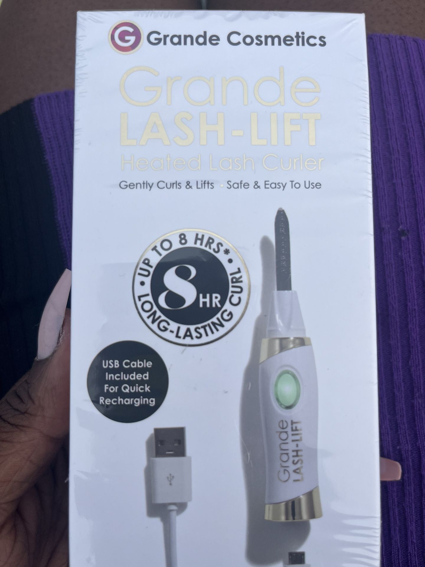 Heated eyelash curler