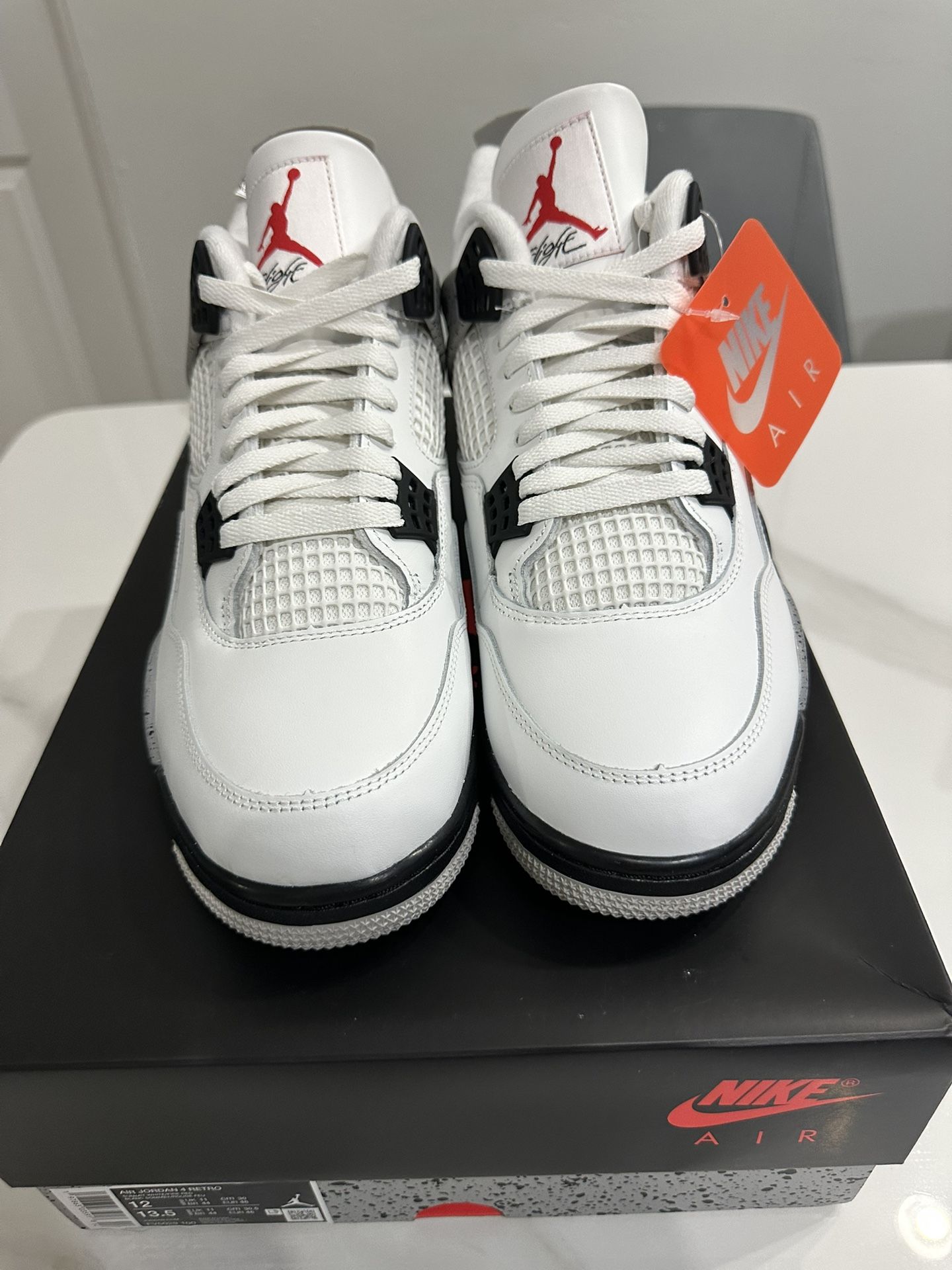 Jordan 4 White Cement Sz 12