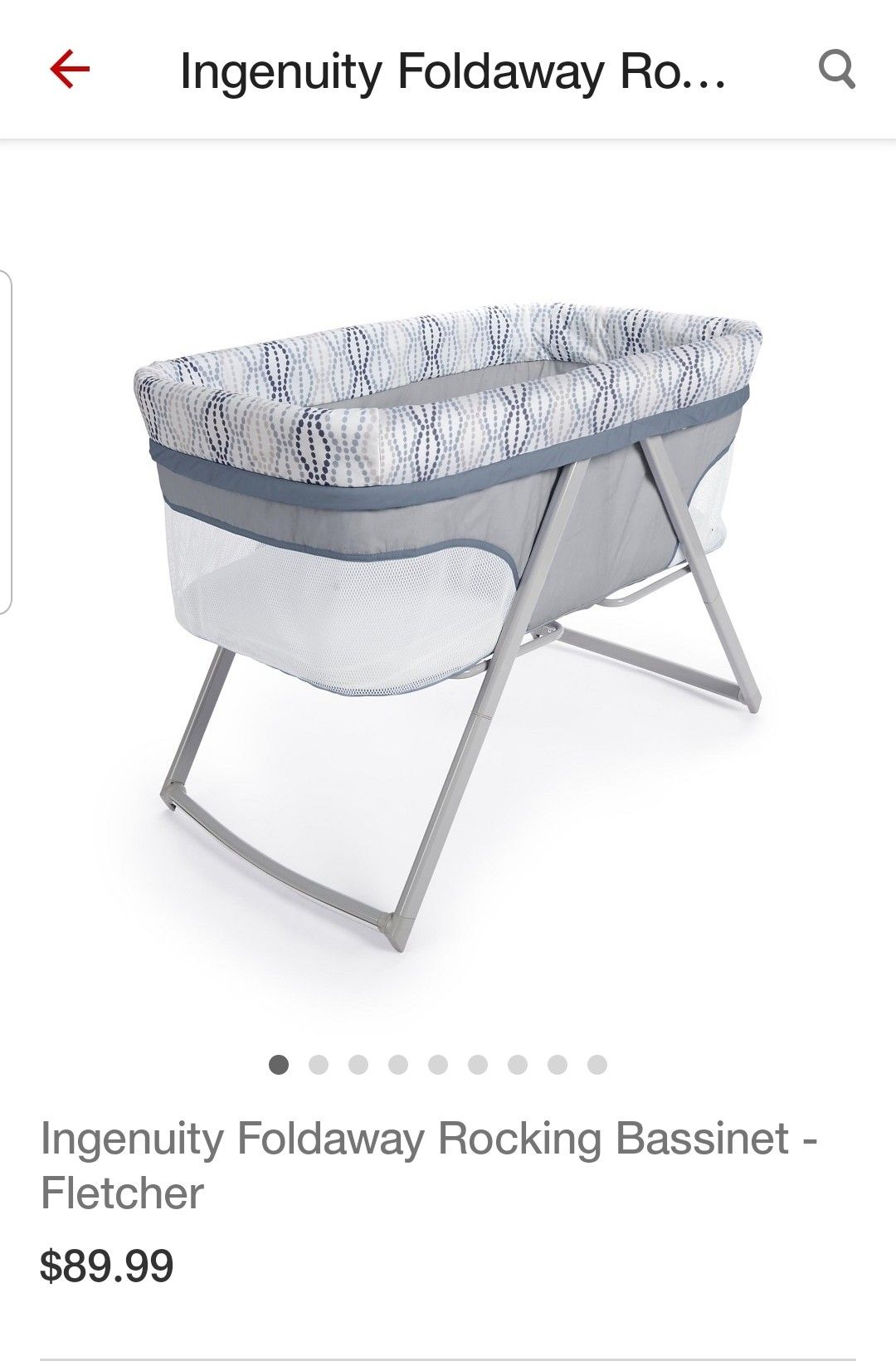 Ingenuity foldaway rocking bassinet