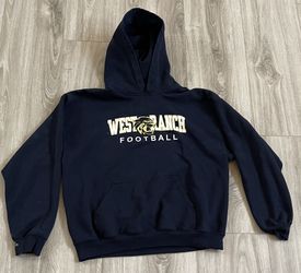 West ranch blue hoodie Size Large 