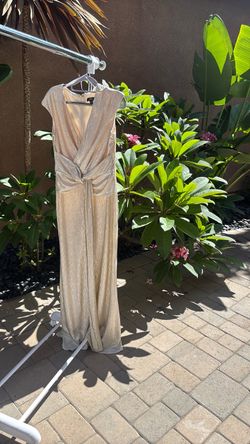 AQUA Metallic Formal Maxi Gown – Size 12
