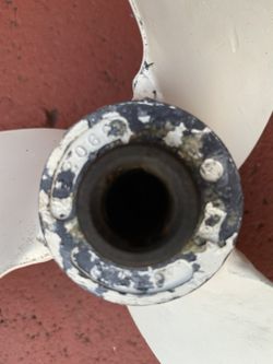 Outboard motor propeller.