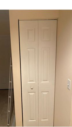 Wood White Closet 24,1 / 80,3, 8 RHO opening bifold