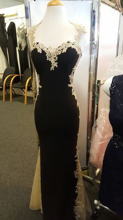 Fancy black and gold dress