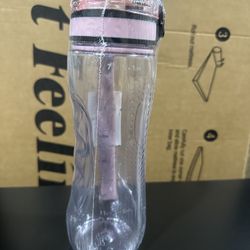 24oz Motivational Water Bottle with Time Markers