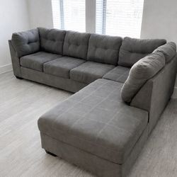 Gray Sectional Couch With Chaise