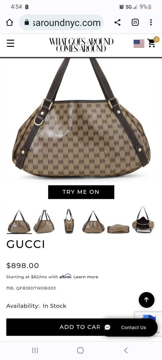 Gucci GG Pink Crystal Coated Abbey Bag Medium