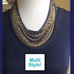 High Quality Multi Style Aurora Borealis Statement Necklace