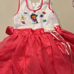 Dora Dress Fits 5-6 Years Old 