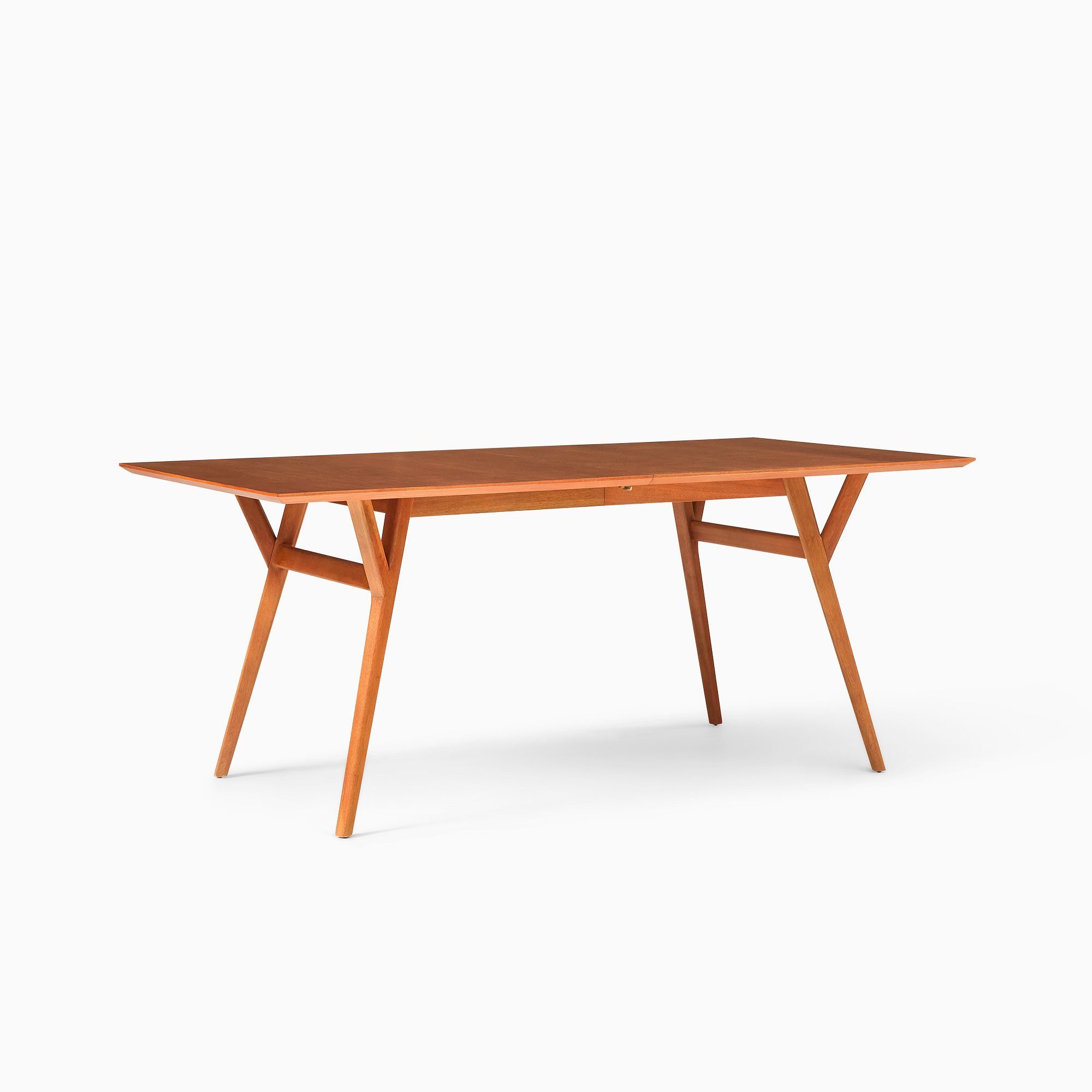 West Elm Mid century Extendable Dining Table  w Chairs 
