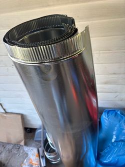 40 ft of 8inch pipe  5 ( 90 s ) a bag of 8inch flex