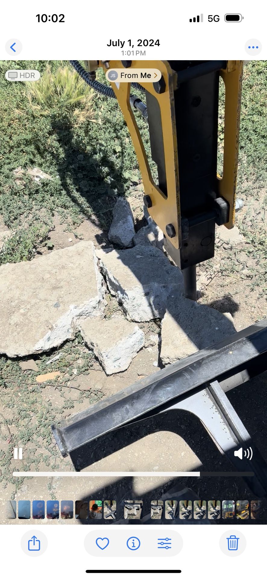 New Mini Excavator Concrete Breaker Attachment